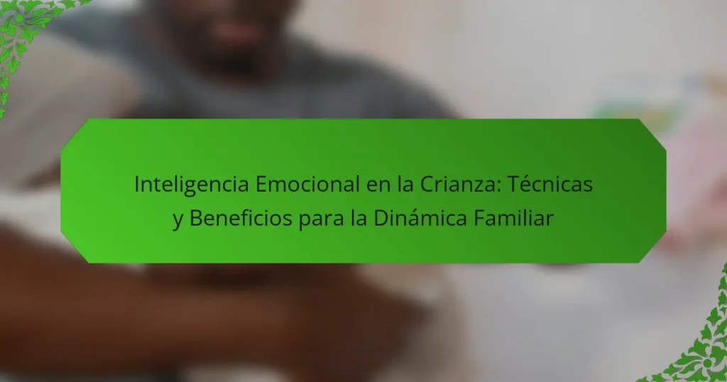 Inteligencia Emocional en la Crianza: Técnicas y Beneficios para la Dinámica Familiar